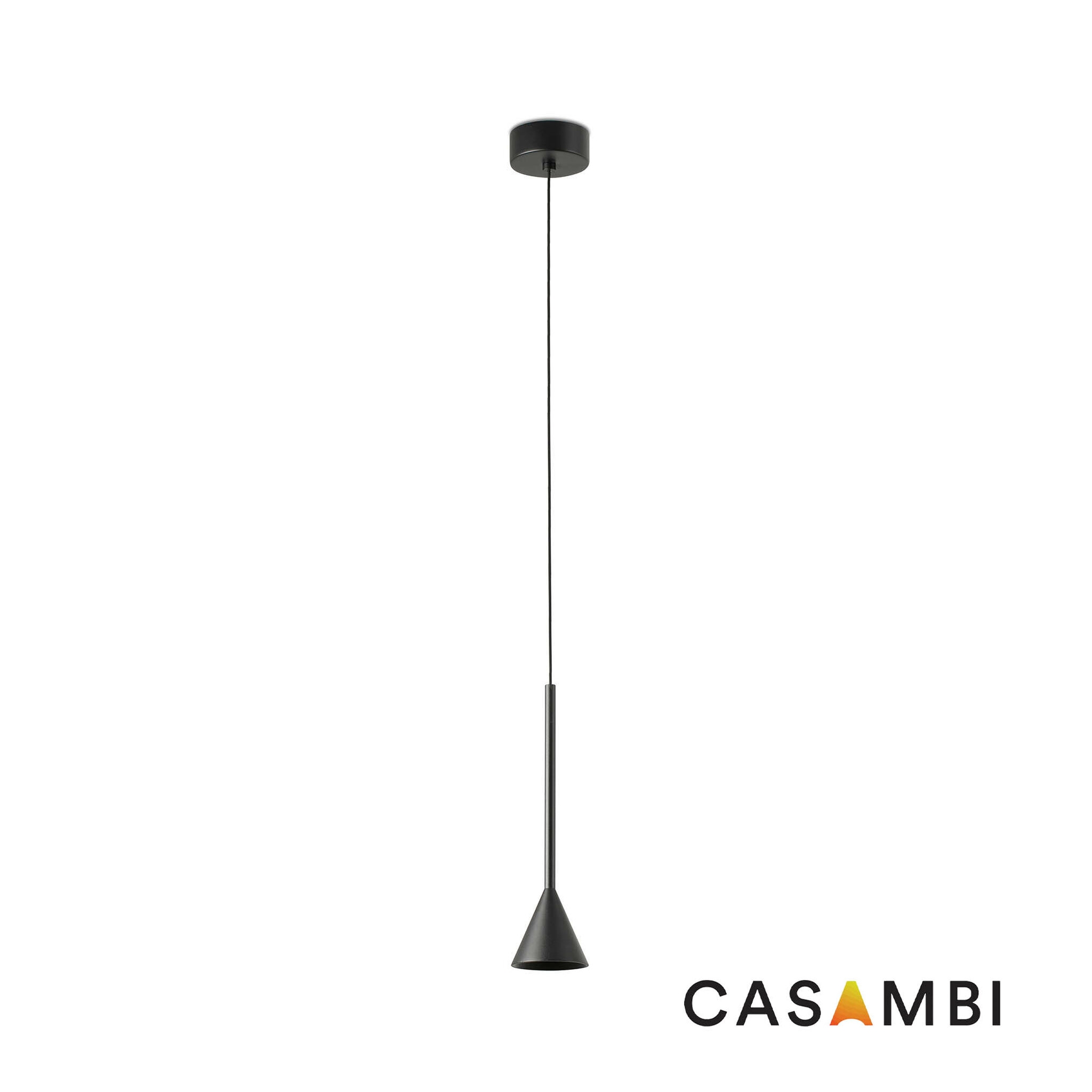 ANNA NESO Черный подвесной светильник 6 Вт 2700К CASAMBI