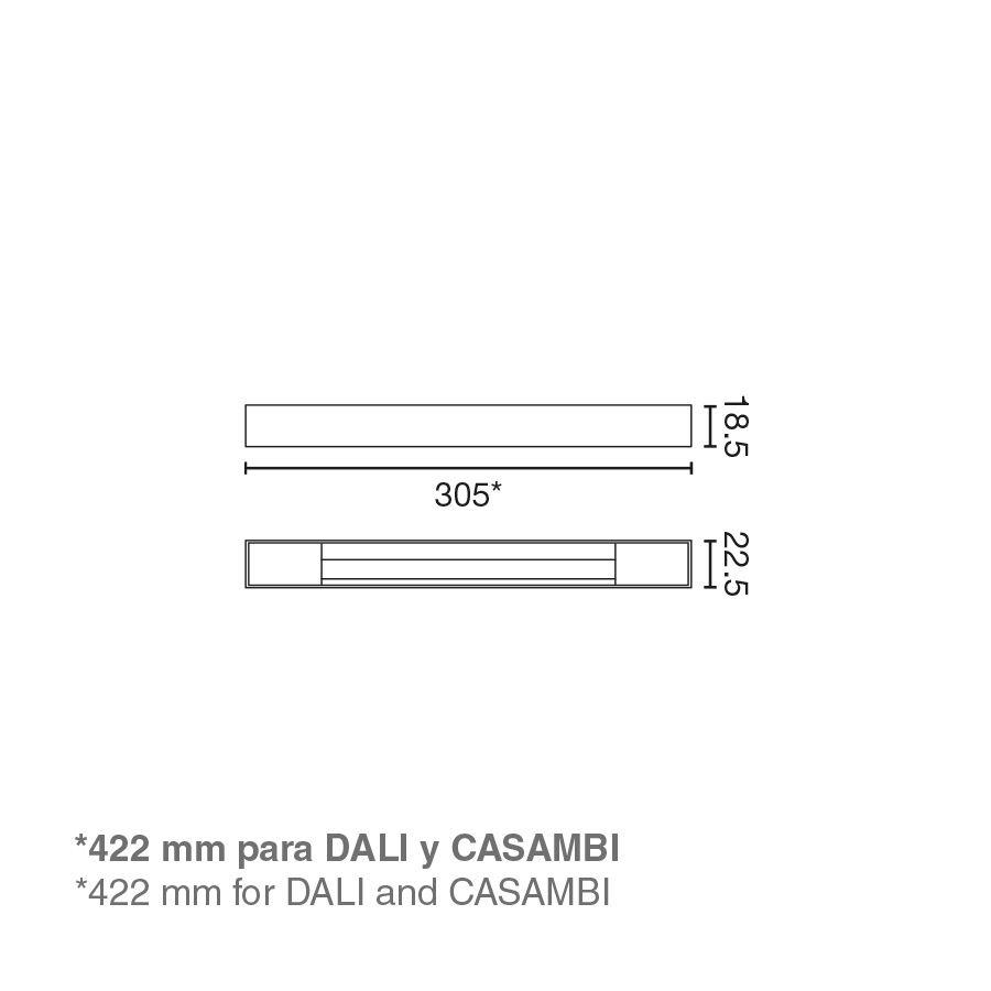 NESO SLIM Настенный светильник 3000K черный DALI