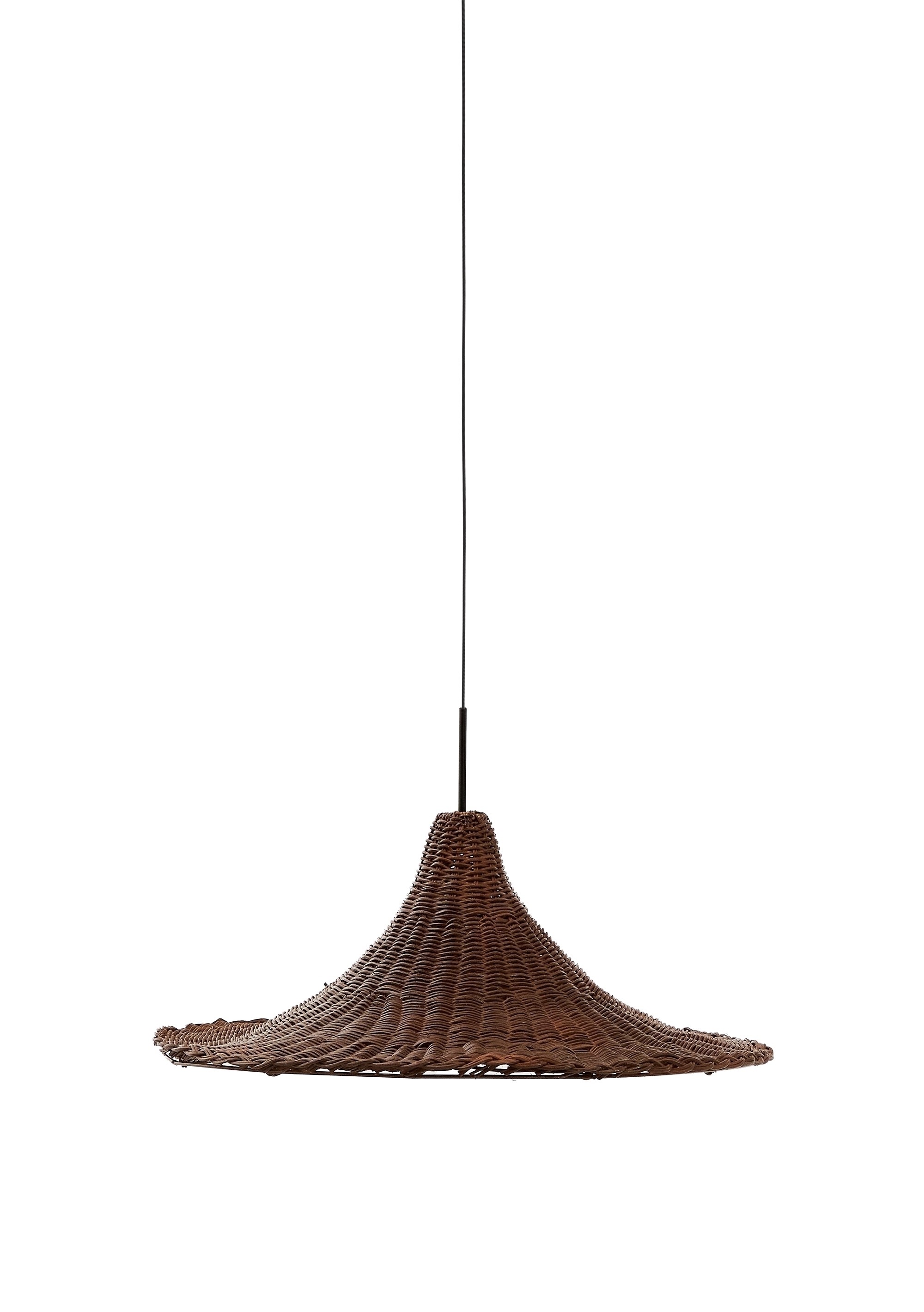 Bladia Абажур из ротанга с терракотовой отделкой Ø90 см