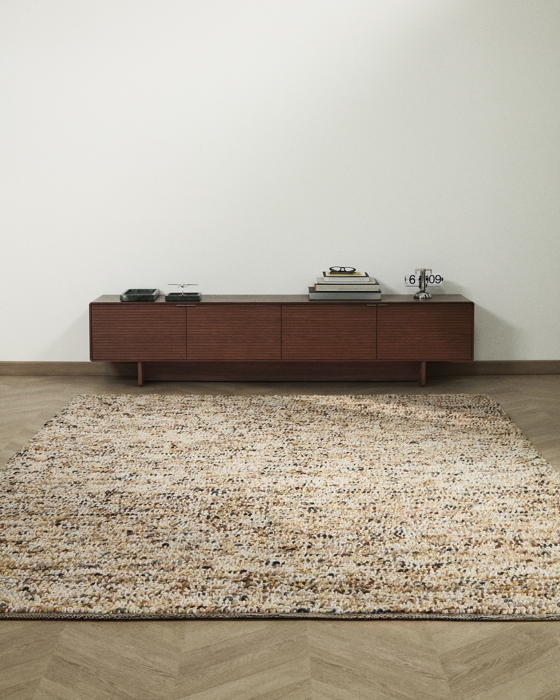Разноцветный ковер Elanis из шерсти букле 200 x 300см