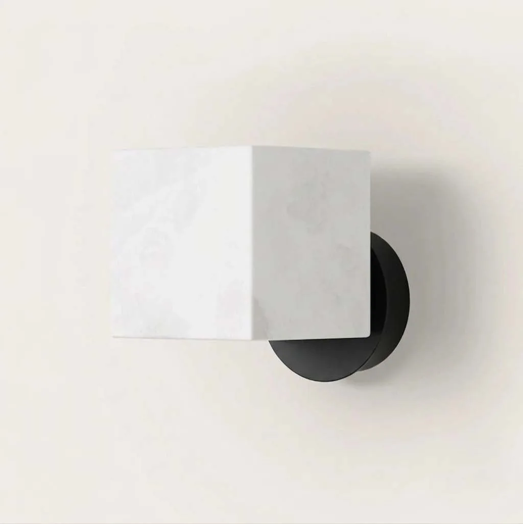 Настенный светильник Cubic черный металл