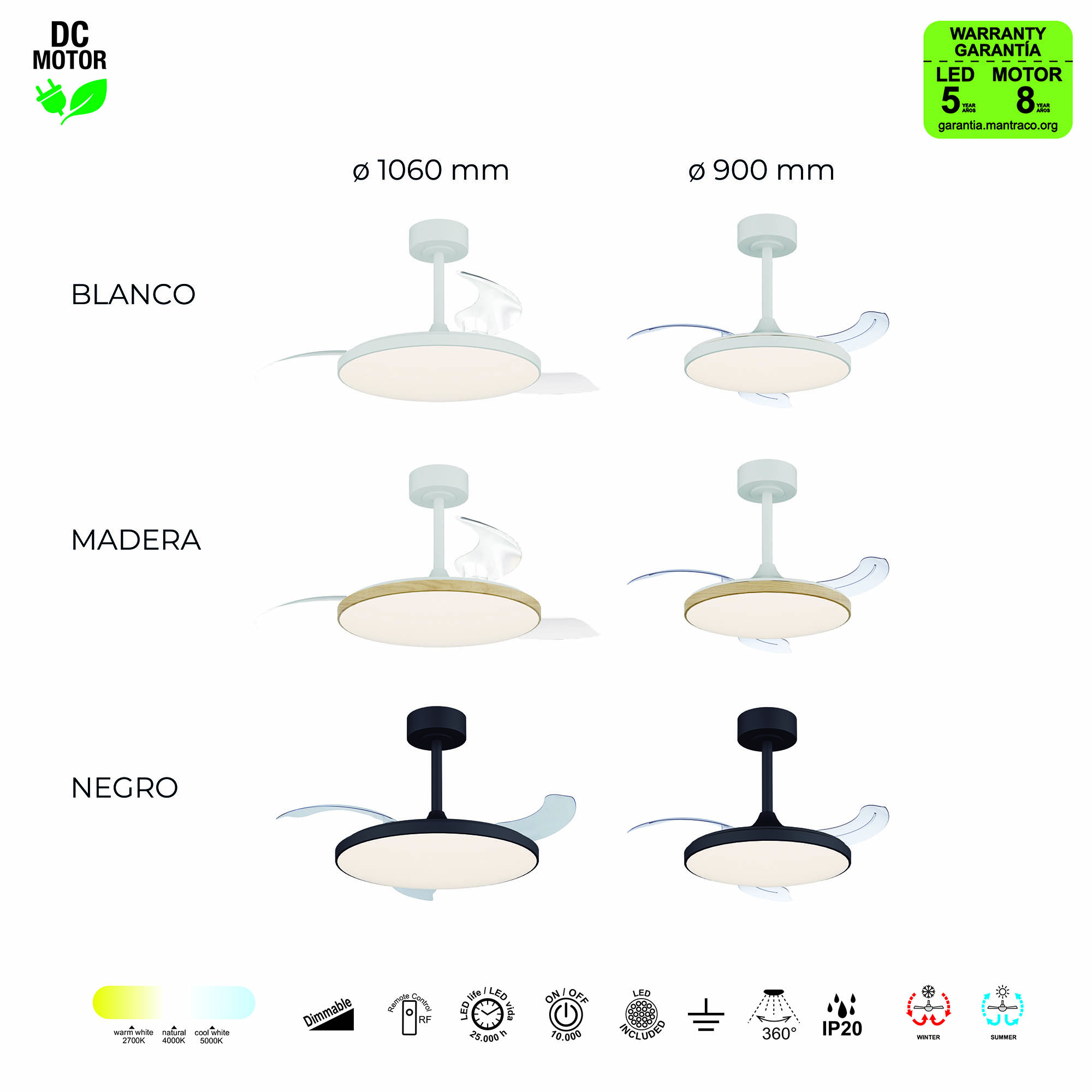 Люстра-вентилятор SLIM FAN mini