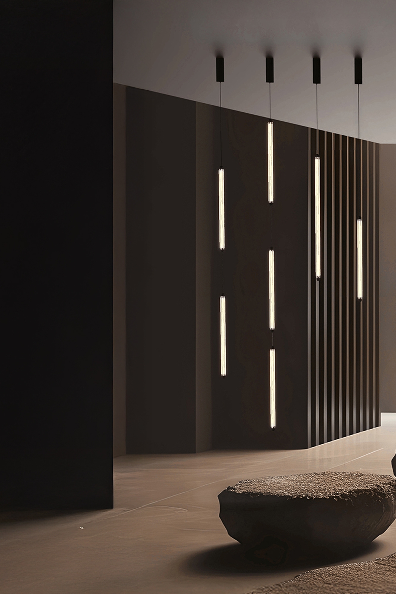 Подвесной светильник LUMINA 600 2L COLGANTE черный LED 24W 2700K