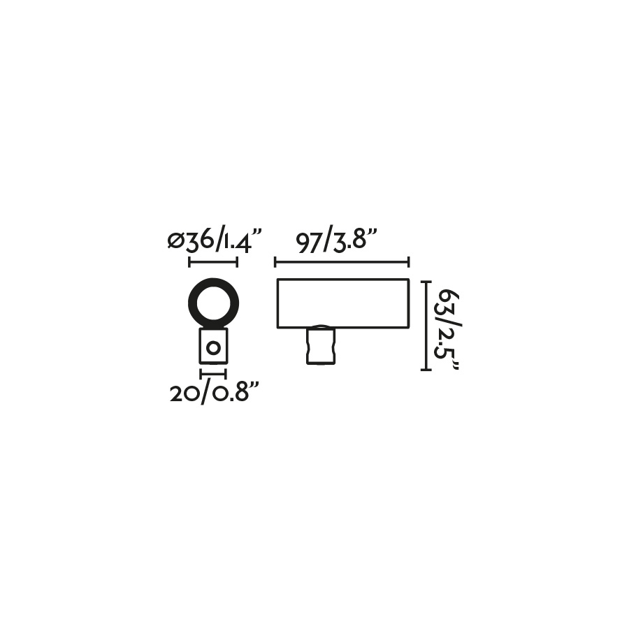 CLAP Прожектор ржаво-коричневый LED 6W 2700K 24°