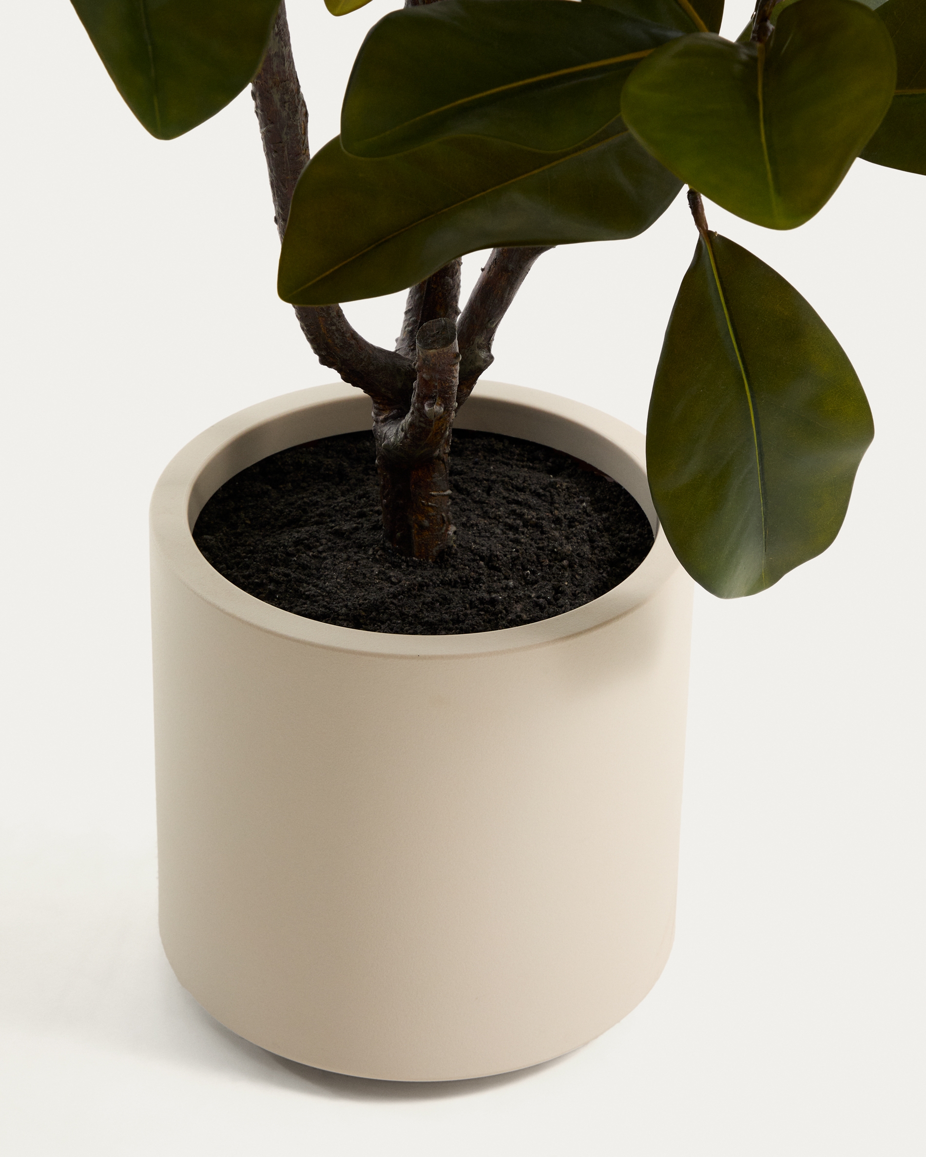 Искусственное растение Magnolia в белом горшке, 160 см