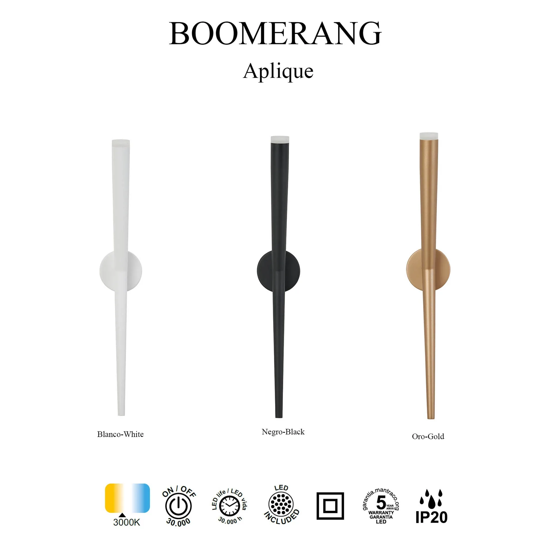 Настенный светильник BOOMERANG