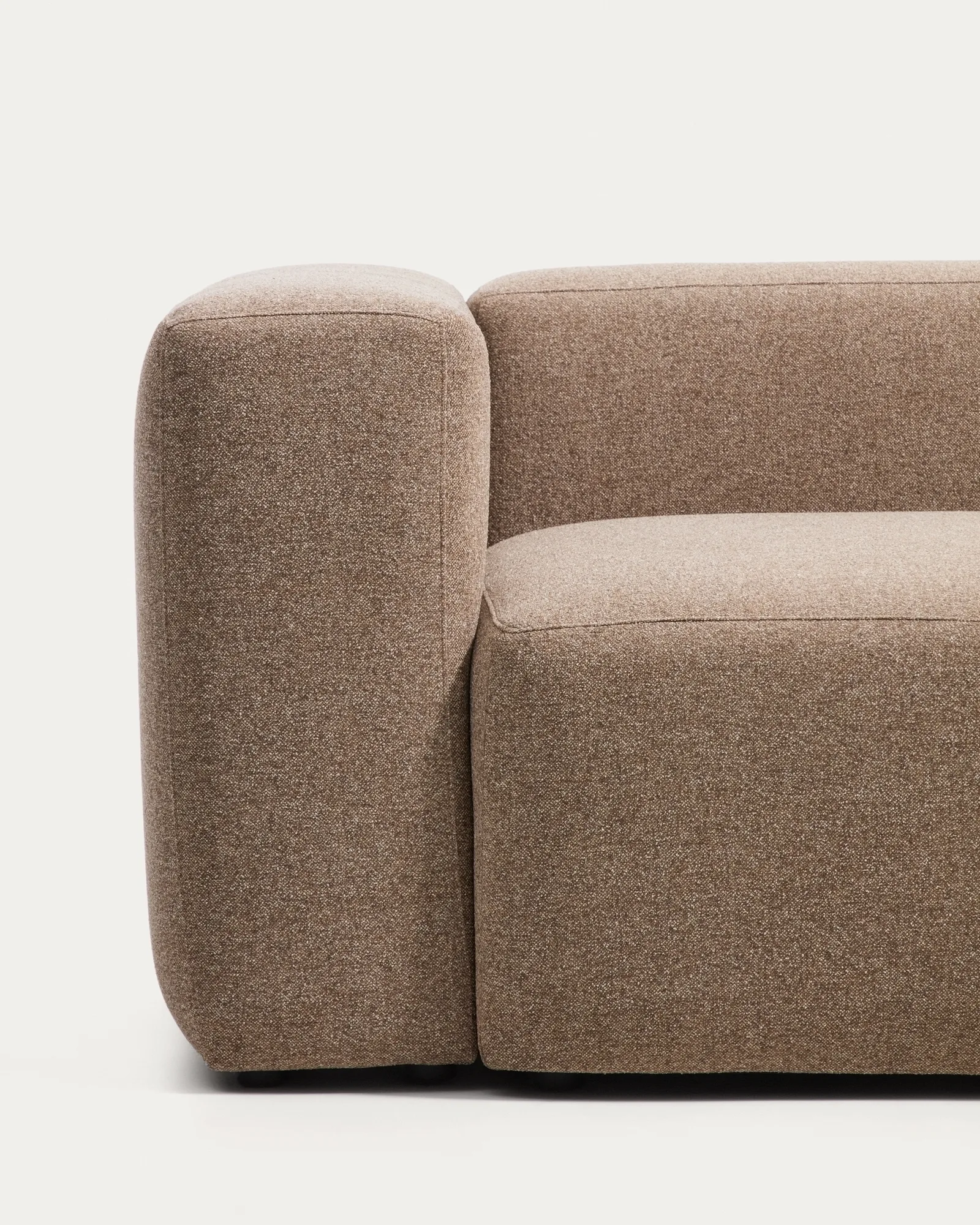 Угловой диван Blok из коричневой синели, 4 места, 290 x 290 см