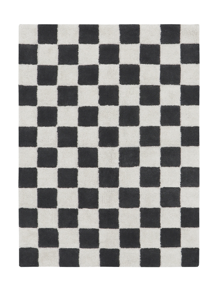 Ковер Шахматы серый 140*200