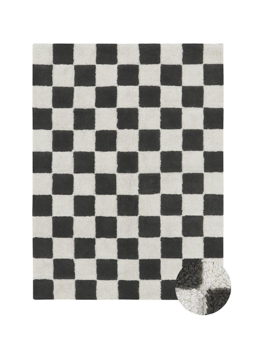 Ковер Шахматы серый 90*130