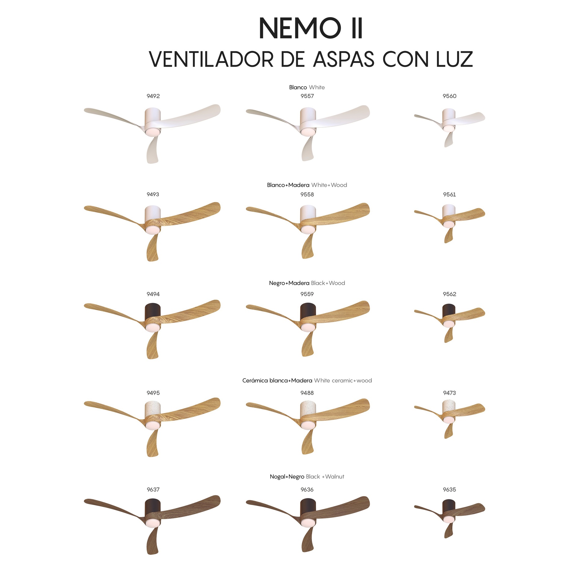 Люстра потолочная-вентилятор NEMO II L
