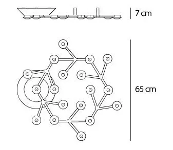 Светильник настенно-потолочный Led Net Circle D55