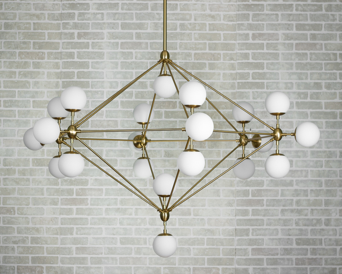 Люстра Modo Chandelier 21 Globes подвесная