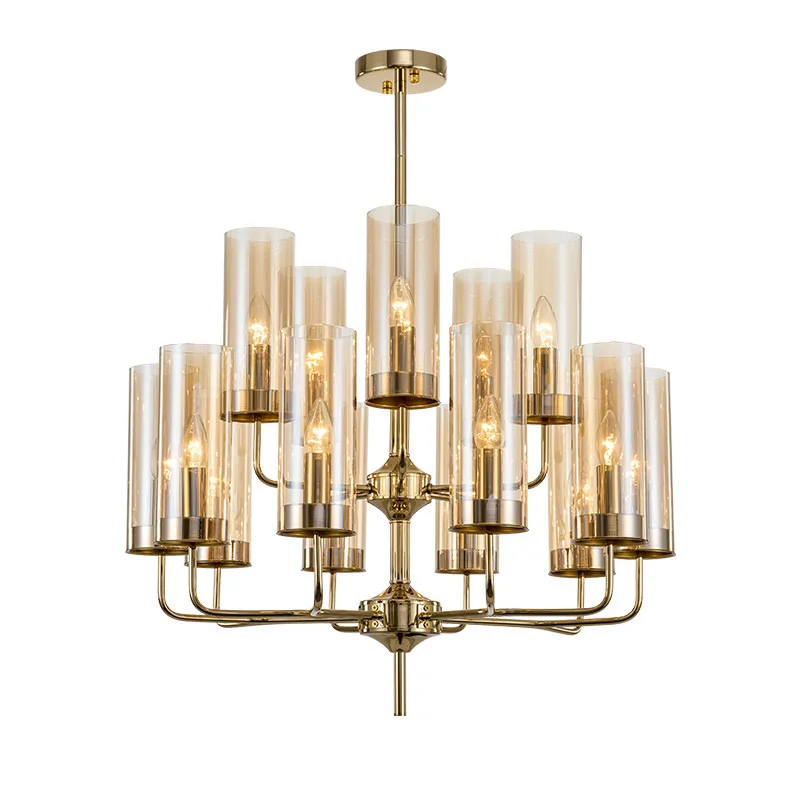 Люстра Glass Tube Chandelier 15 подвесная