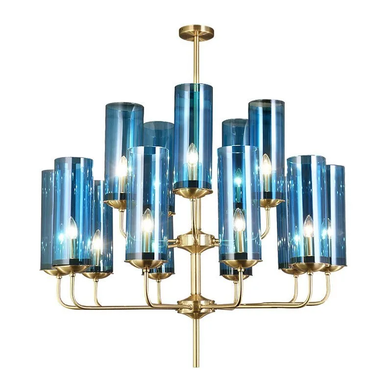 Люстра Glass Tube Chandelier 15 подвесная