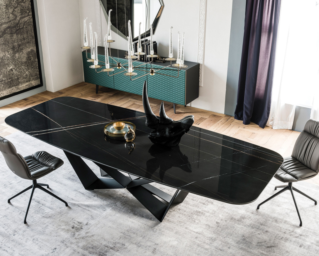 Стол обеденный Scorpio Marble B5809 Black