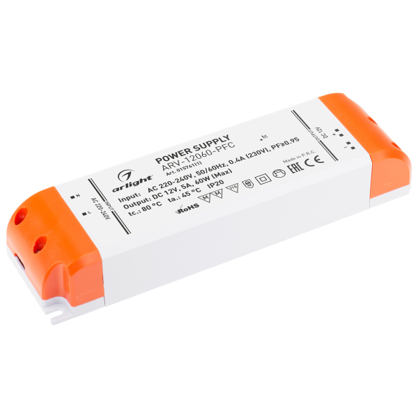 Блок питания HTS-100-12-FA 12V 60W IP20 5A 015761(1)