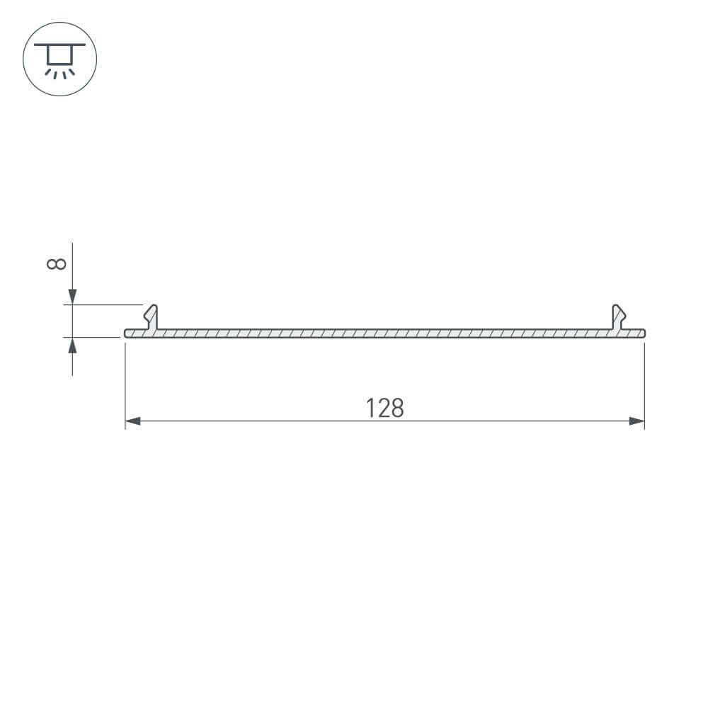 Экран TOP-LINIA140-С-2000 ANOD 016985