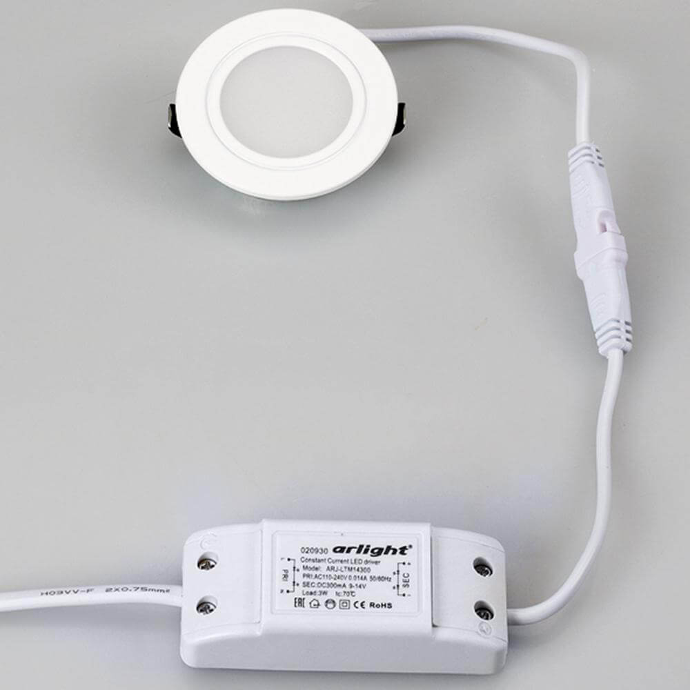 Мебельный светильник LTM-R60WH-Frost 3W Day White 110deg