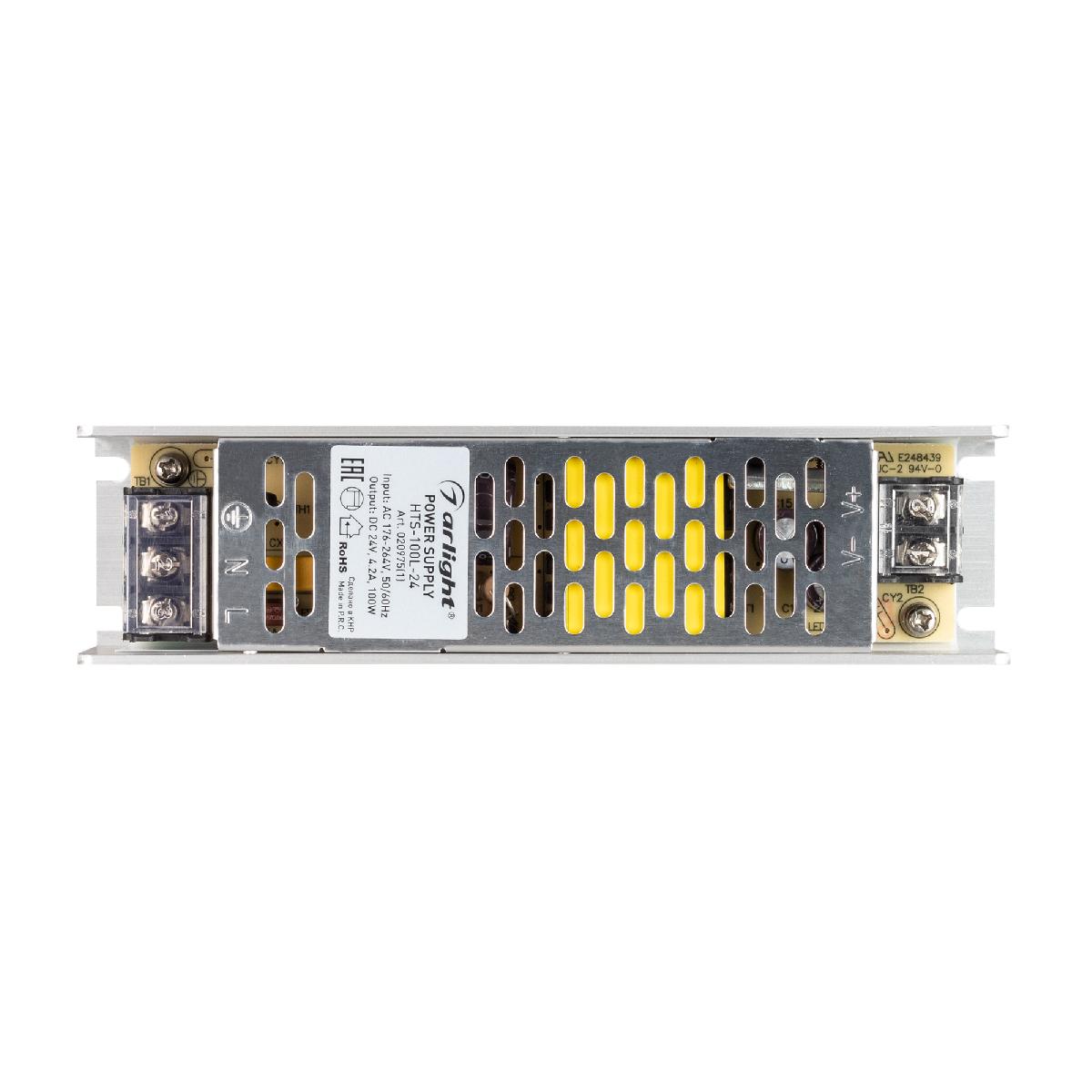 Блок питания HTS-100L-24 (24V, 4.2A, 100W) 020975(1)