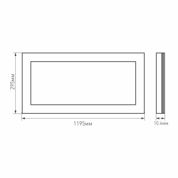 Светодиодная панель IM-S300x1200-40W Warm3000 023155(2)