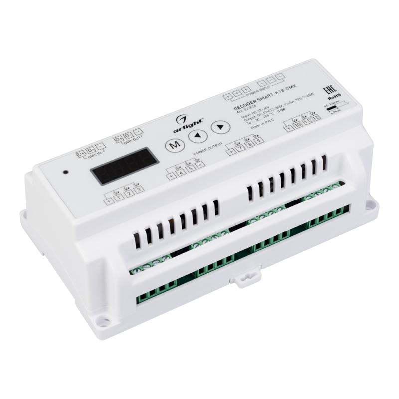 Декодер Smart-K18-DMX (12-36V, 12x5A) 023826