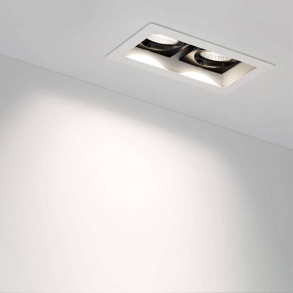Встраиваемый светильник CL-KARDAN-S180x102-2x9W Warm 024127