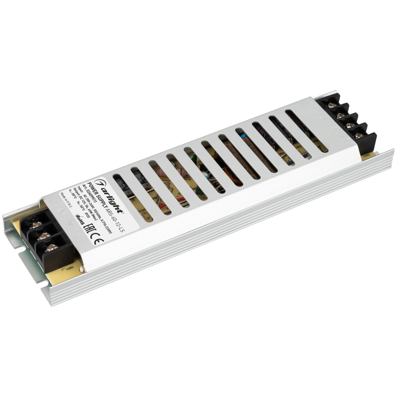 Блок питания ARS-60-12-LS (12V, 5A, 60W) 026099(2)