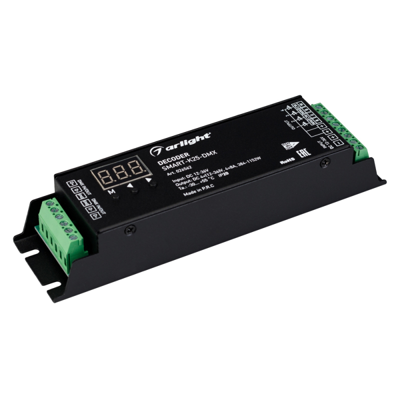 Декодер Smart-K25-DMX (12-36V, 4x8A) 026562
