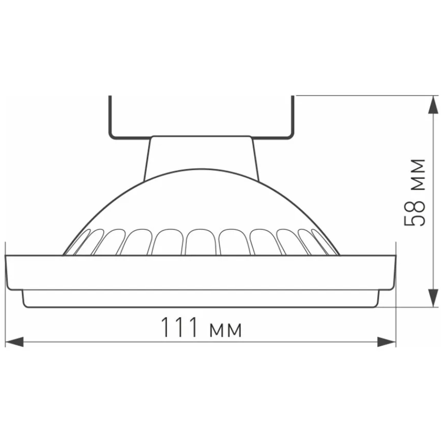 Лампа светодиодная G53 15W 4000K прозрачная AR111-Unit-G53-15W- Day4000 026886