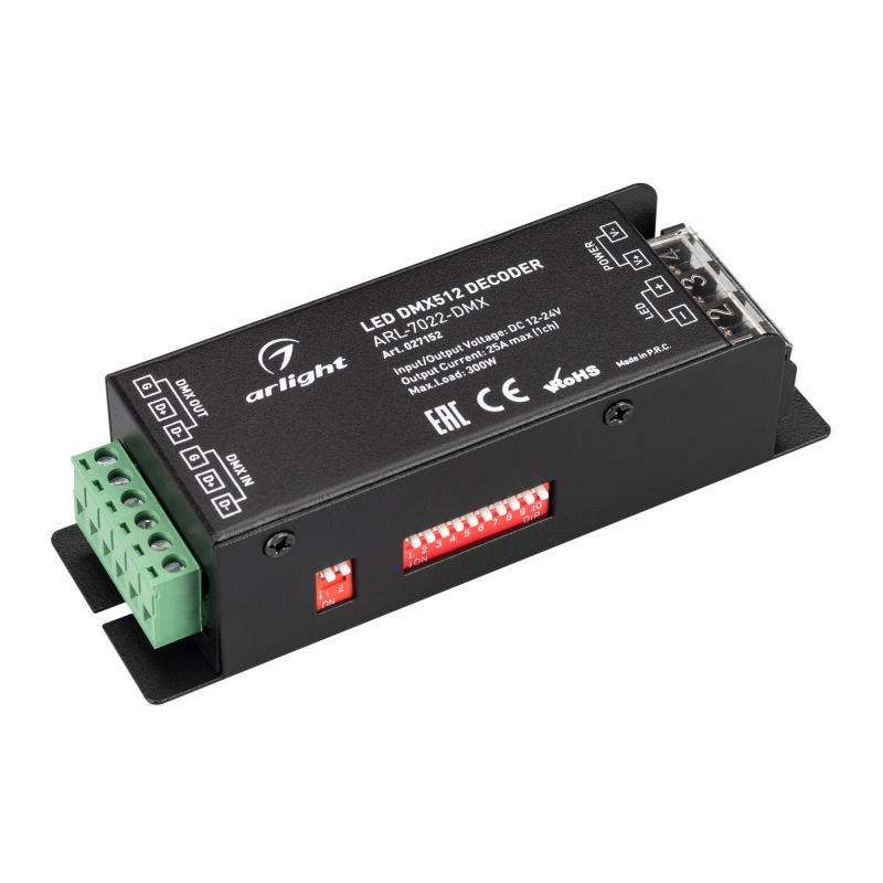 Декодер ARL-7022-DMX (12-24V, 1x25A, DMX512) 027152