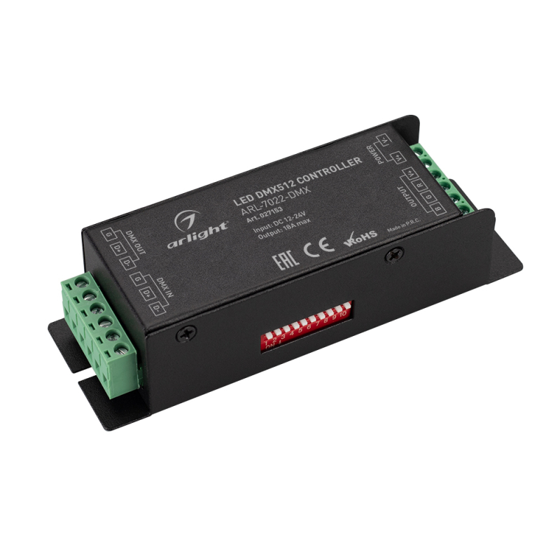 Декодер ARL-7022-DMX (12-24V, 3x6A, DMX512) 027153