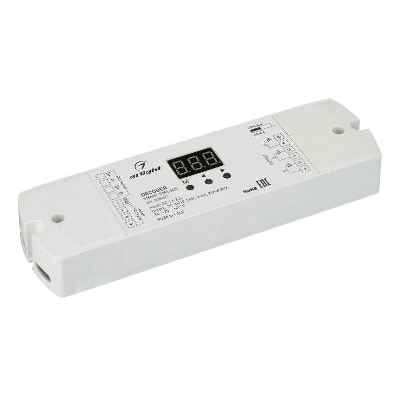 Декодер Smart-DMX-SUF (12-24V, 3x6A) 028407
