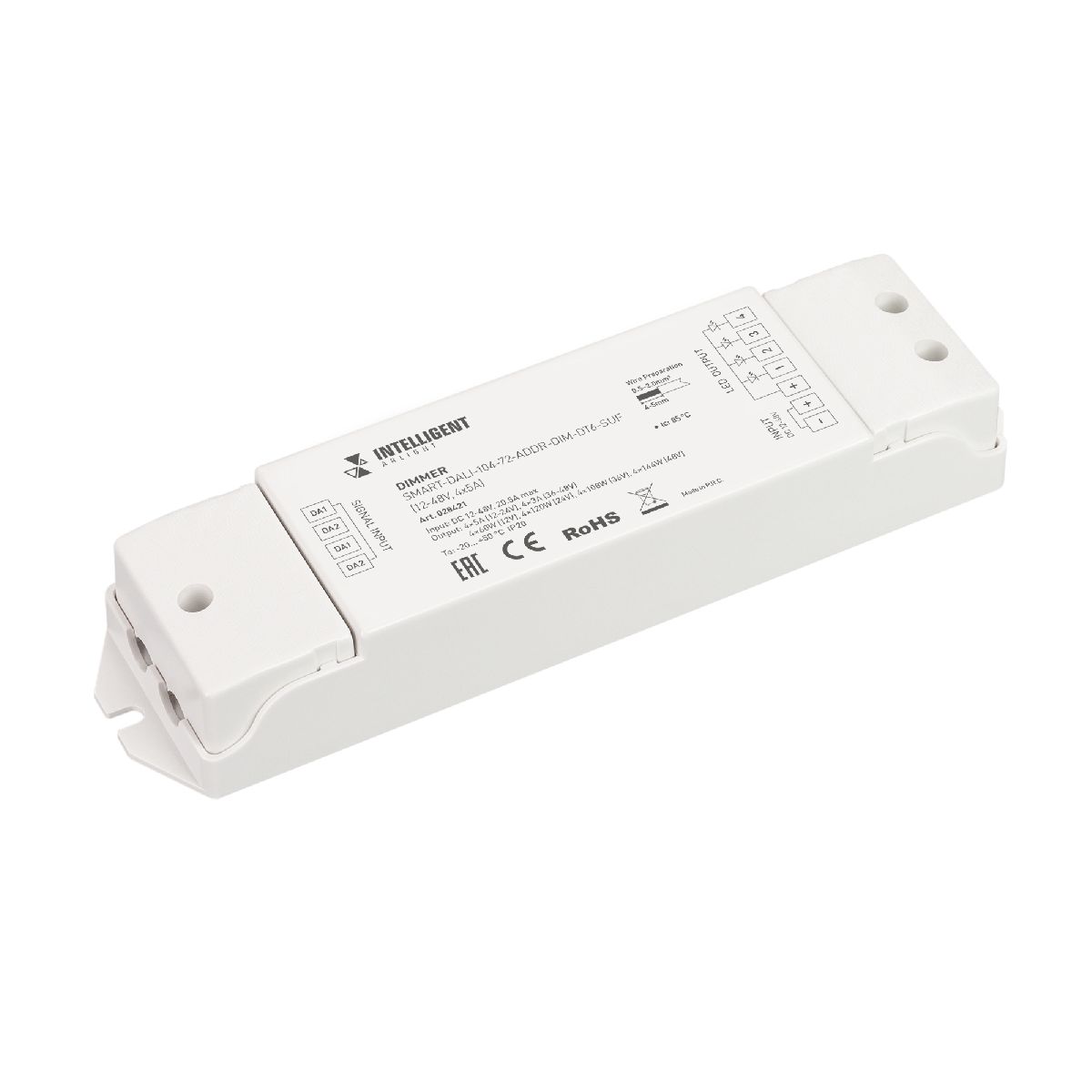 Диммер SMART-DALI-104-72-ADDR-DIM-DT6-SUF (12-48V, 4x5A) 028421