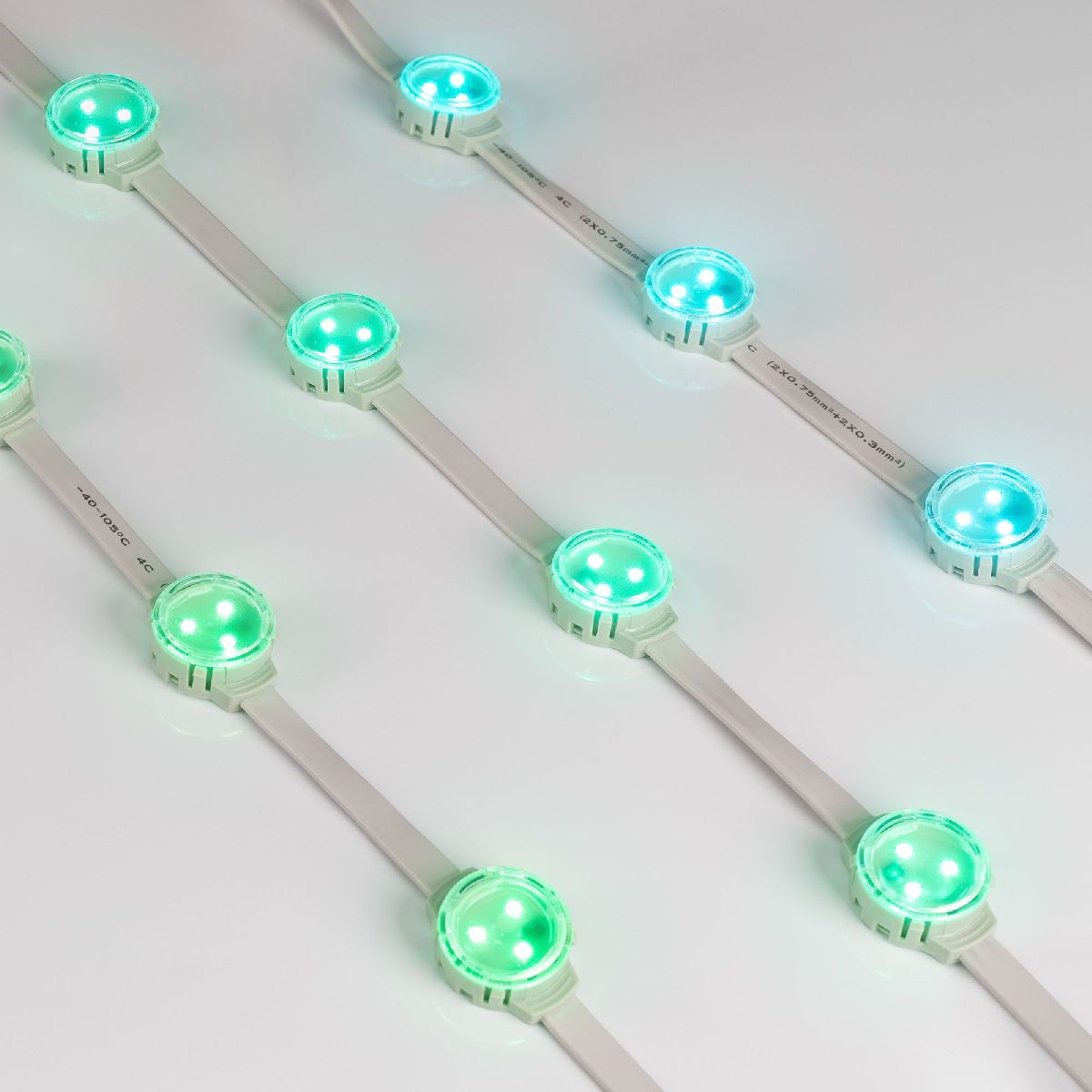 Модуль управляемый SOLEX-SPI-3535-3-12V RGB 120deg (D30x16mm, 0.75W, IP67) 029240