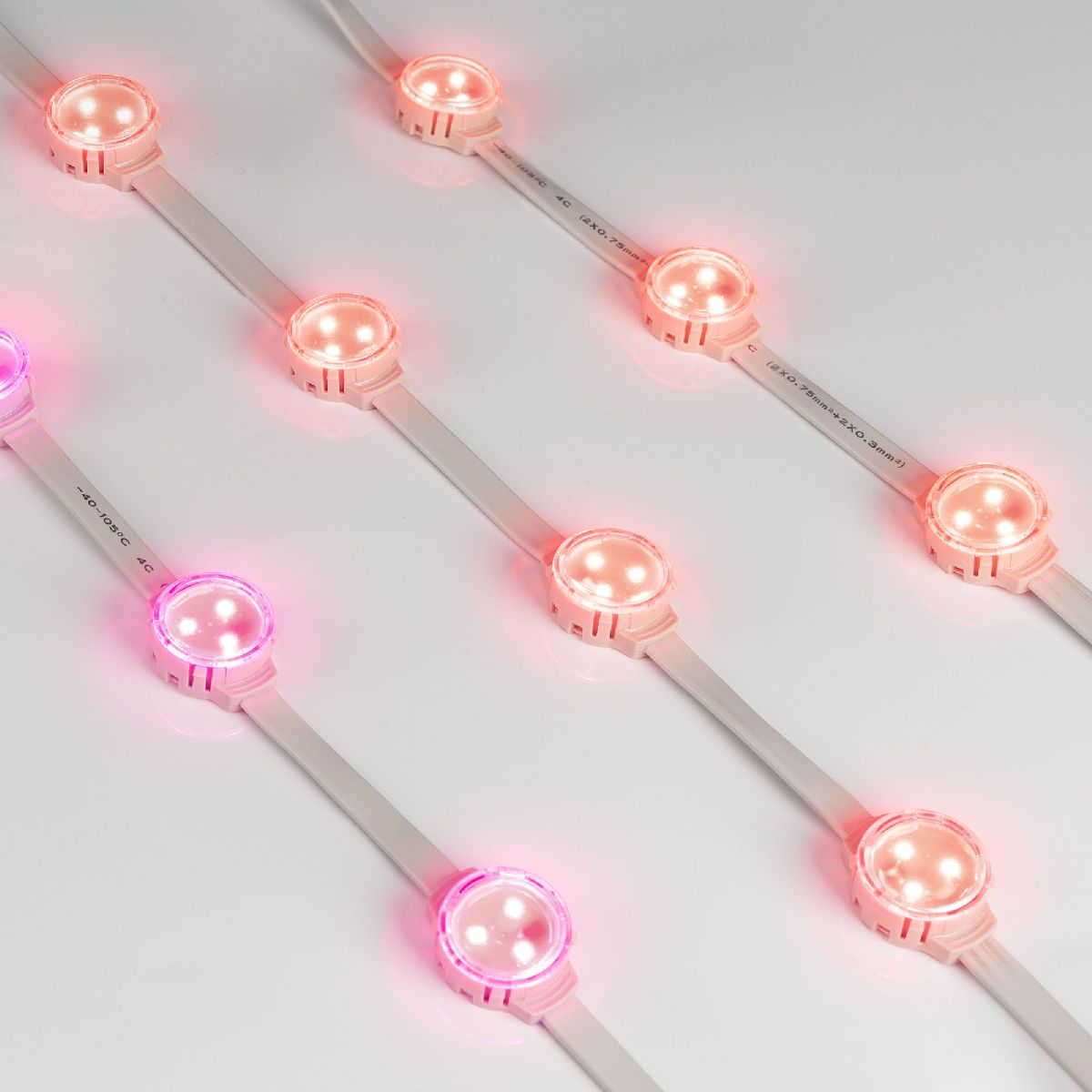 Модуль управляемый SOLEX-SPI-3535-3-12V RGB 120deg (D30x16mm, 0.75W, IP67) 029240