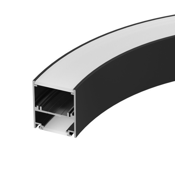 Алюминиевый профиль SL-ARC-5060-D1000-A90 Black (дуга 1 из 4) 029268