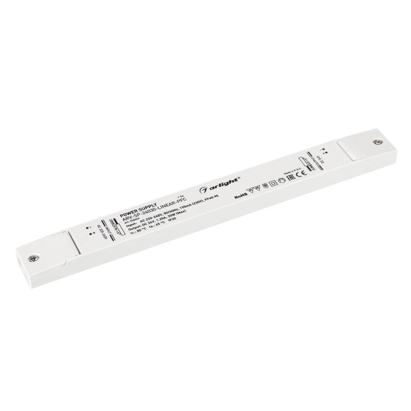 Блок питания ARV-SP-24030-Linear-PFC (24V, 1.25A, 30W) 032623