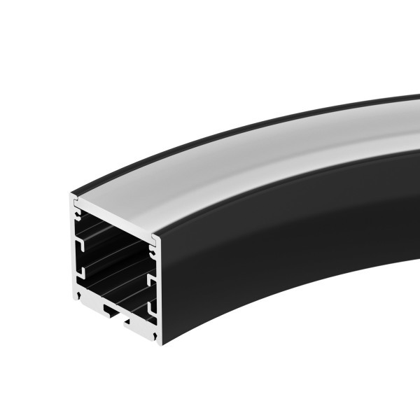 Алюминиевый профиль SL-ARC-3535-D320-A90 Black (дуга 1 из 4) 032676