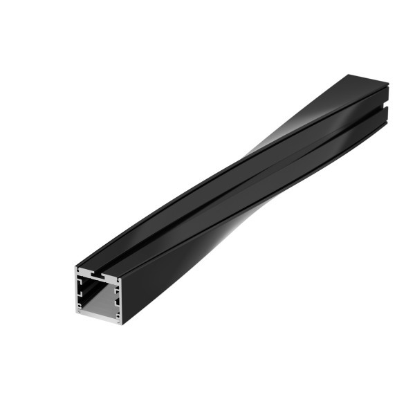Алюминиевый профиль SL-ARC-3535-Twist90R-400 Black 032682