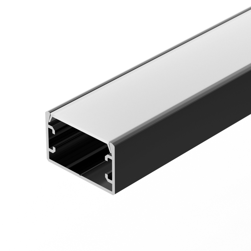 Алюминиевый профиль PLS-Lock-H16-SMT-2000 Anod Black 033295