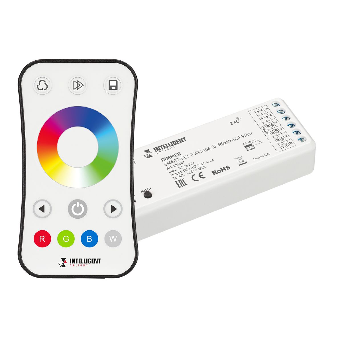Диммер Intelligent SMART-SET-PWM-104-52-RGBW-SUF White 036187
