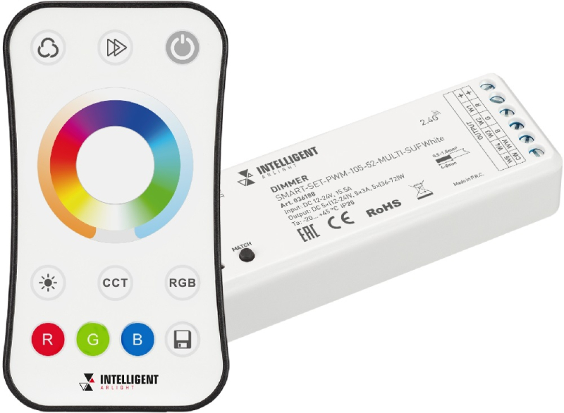 Диммер Smart-Set-PWM-105-52-Multi-Suf White 036188