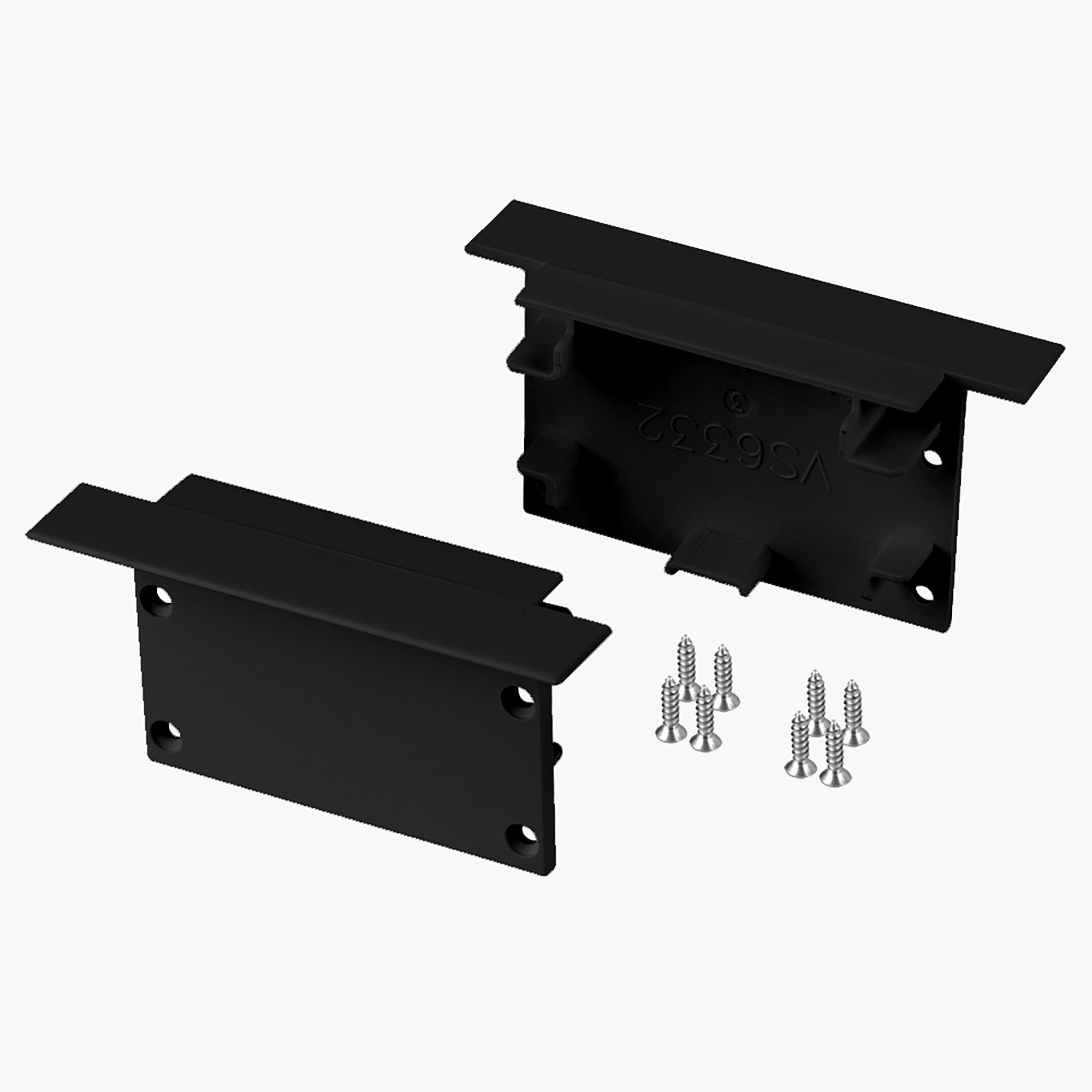 Алюминиевый профиль с экраном SL-LINIA62-F-2500 BLACK+OPAL 036307
