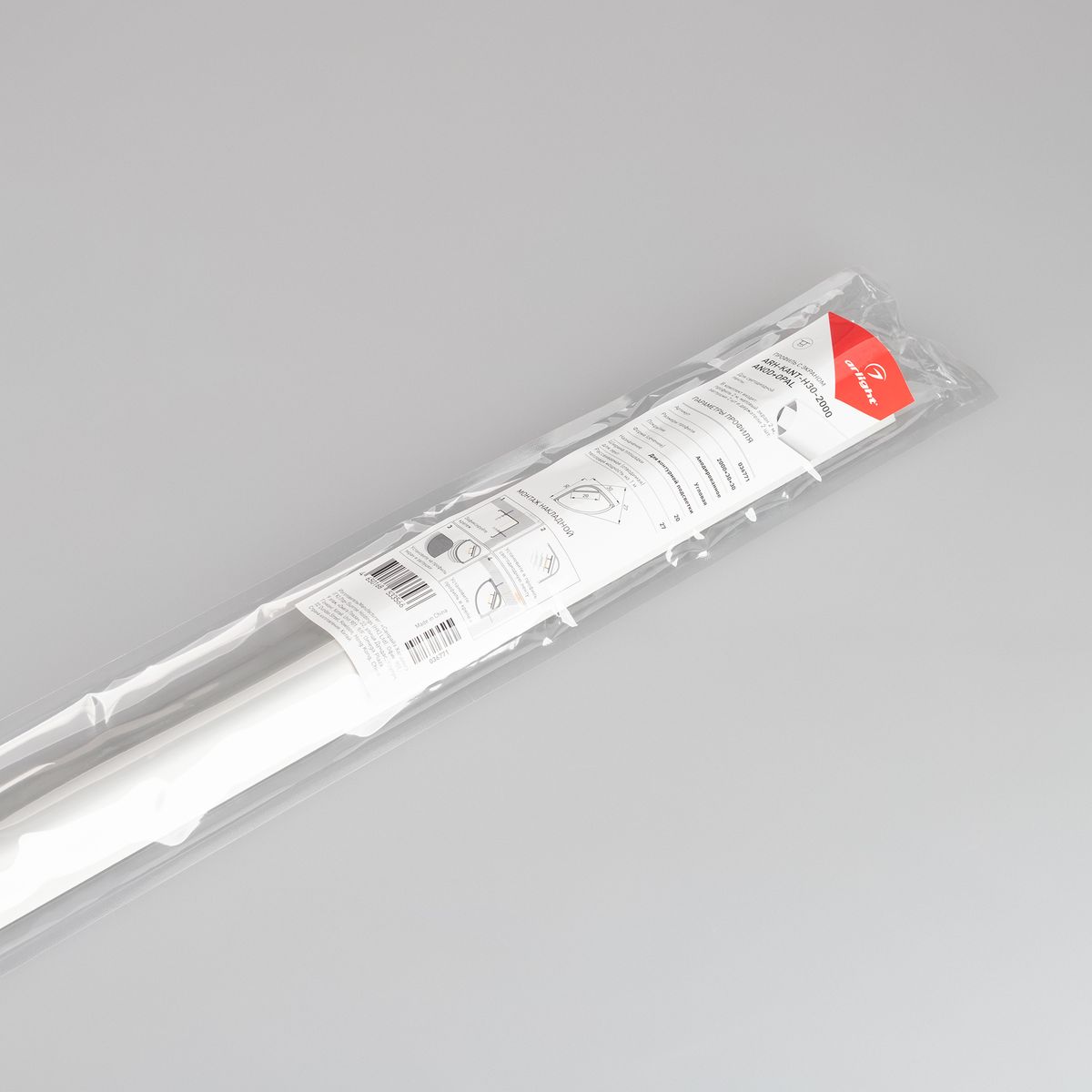 Алюминиевый профиль с экраном ARH-Kant-H30-2000 Anod+Opal 036771