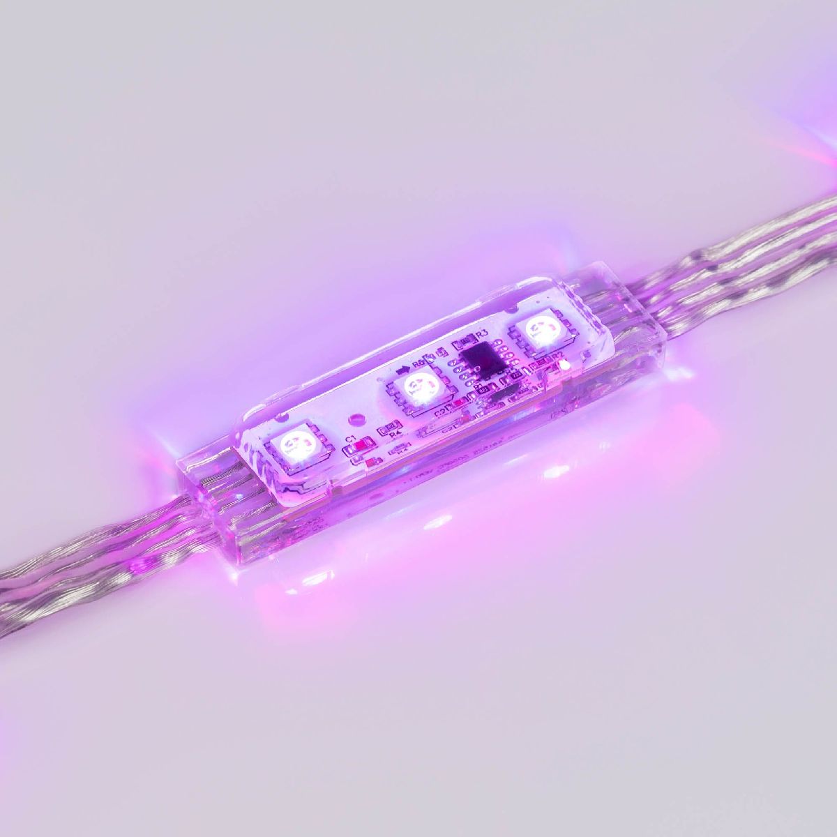 Модуль управляемый DMX-B3 12V RGB (0.72W, IP68, 140 deg) 036773