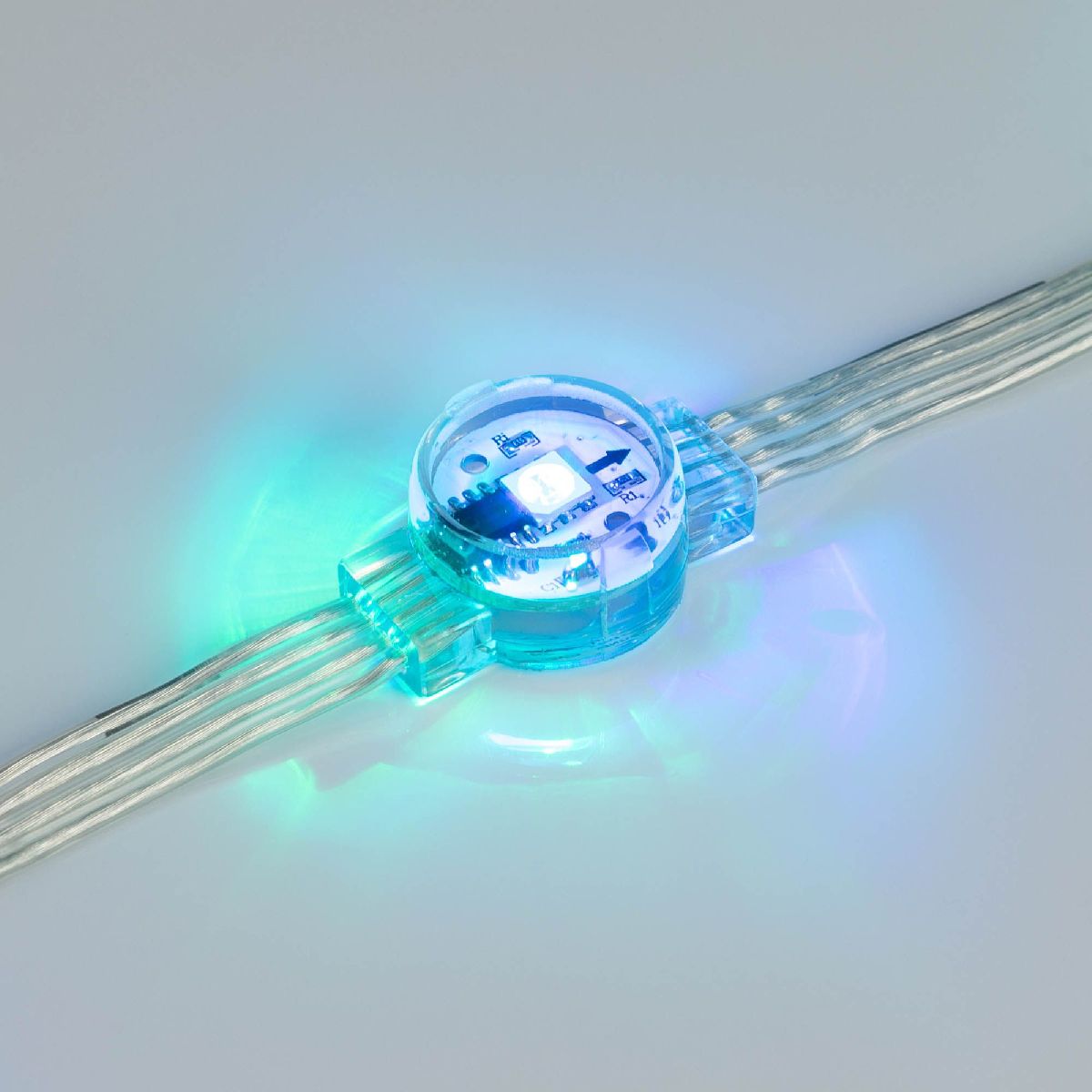 Модуль управляемый DMX-B1-D20 12V RGB (0.3W, IP68, 120 deg) 036777