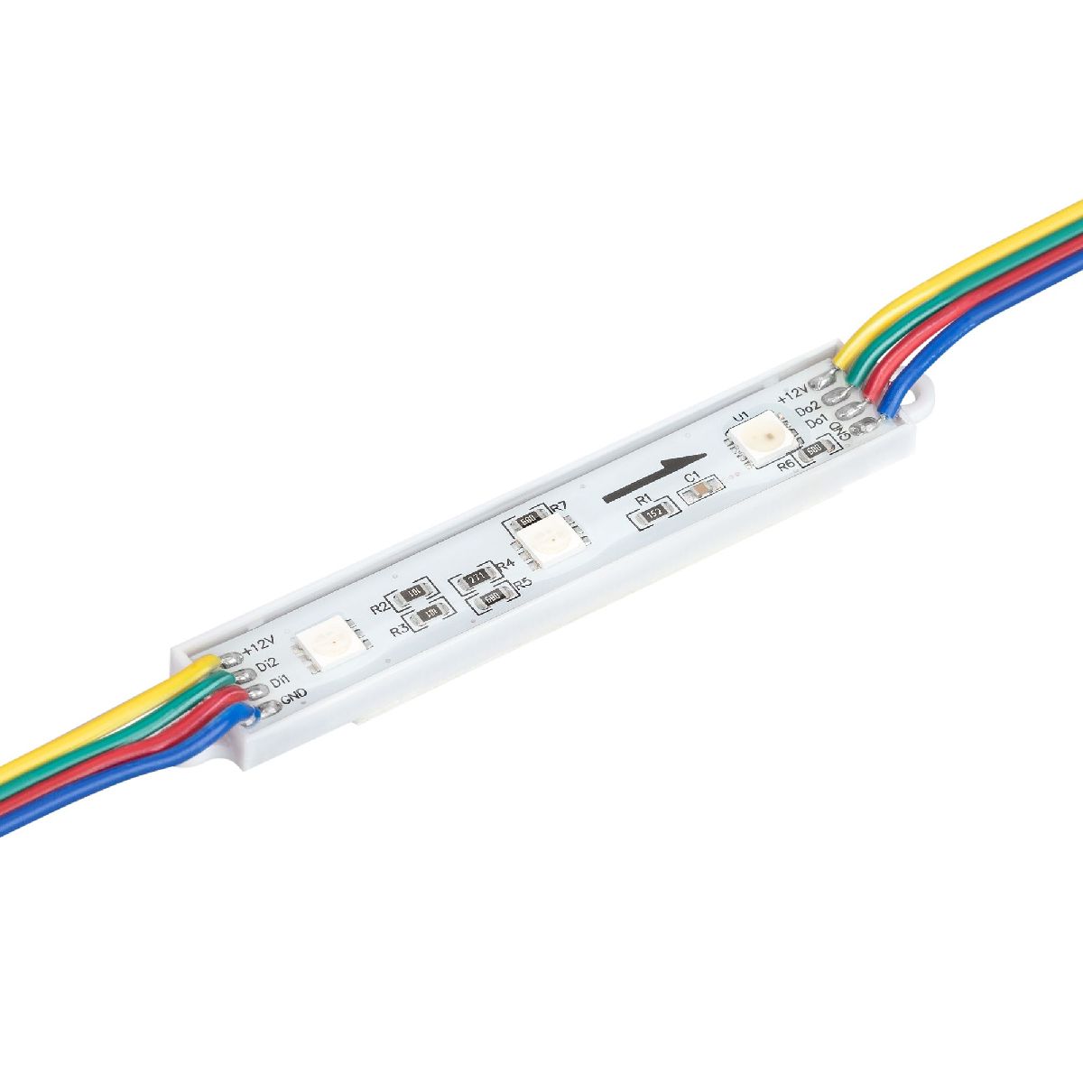 Модуль управляемый SPI-B3 12V RGB-RAM (0.6W, IP66, 120 deg) 036824