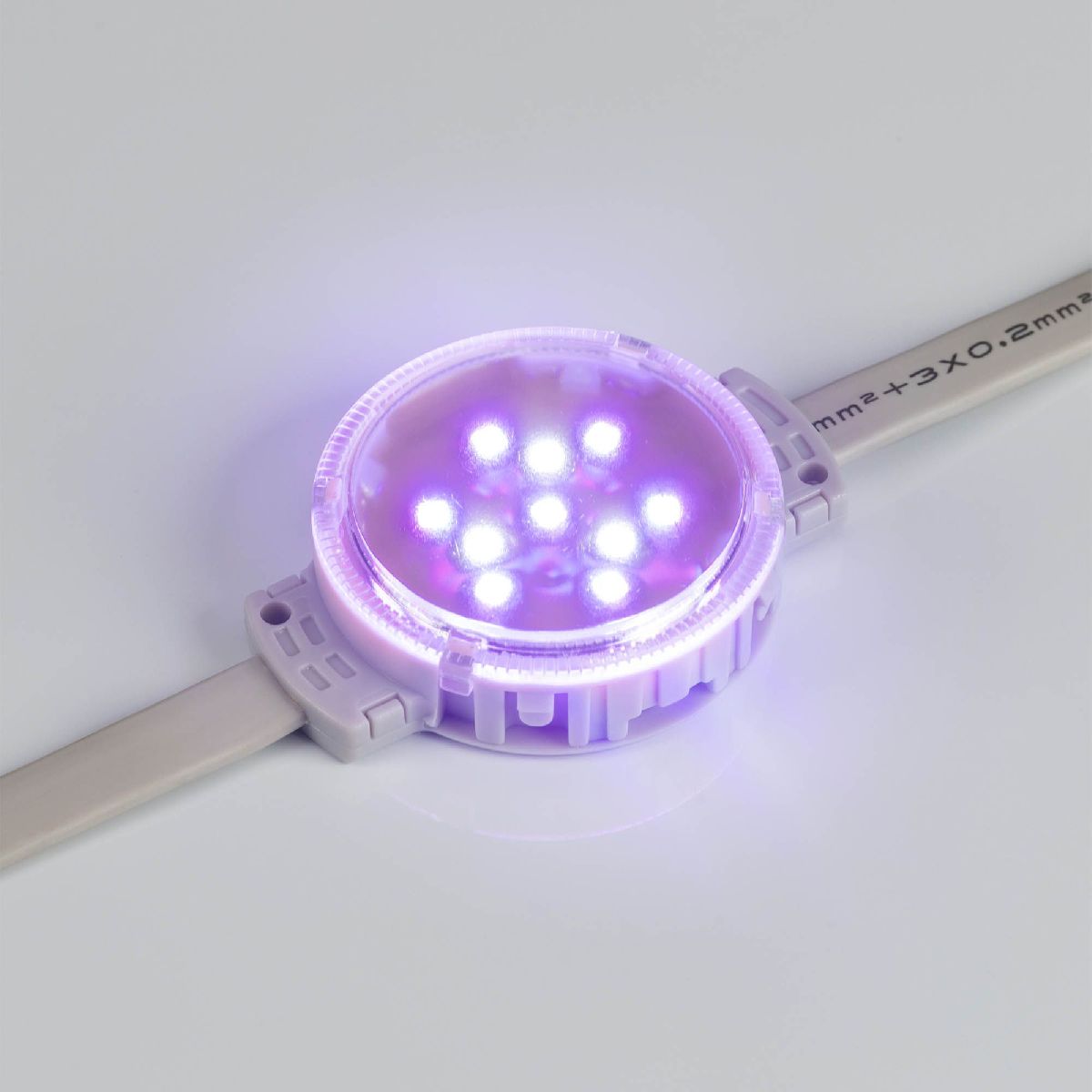 Модуль управляемый DMX-F10-D50 24V RGBW (2W, IP68, 120 deg) 036825