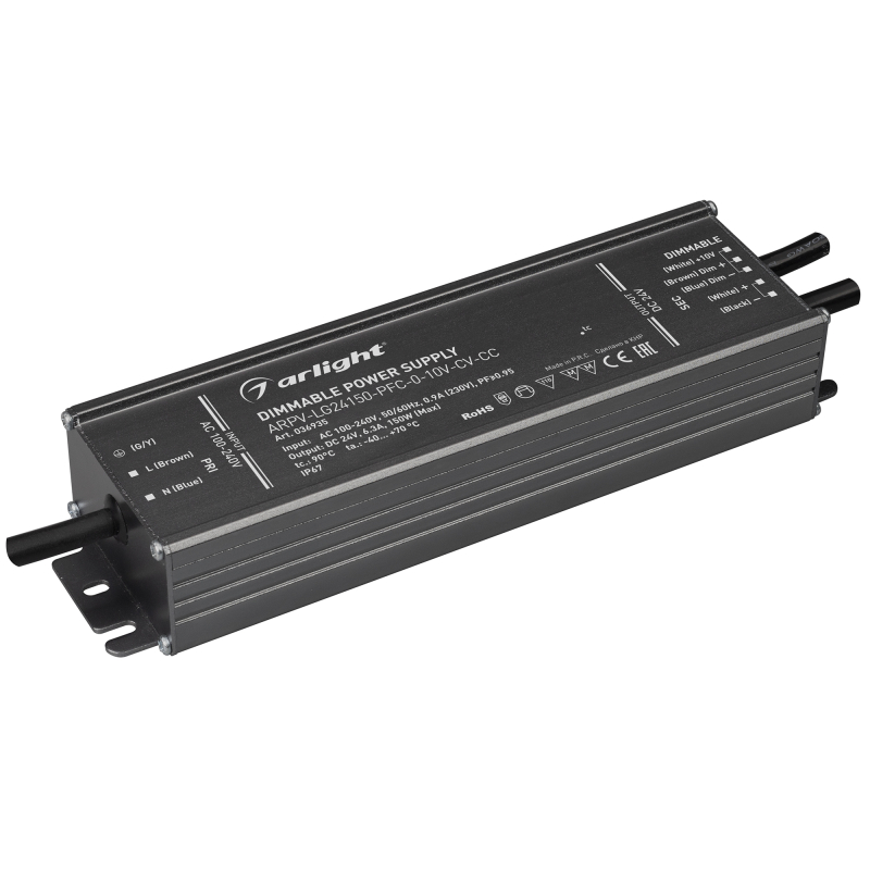 Блок питания ARPV-LG24150-PFC-0-10V-CV-CC (24V, 6.3A, 150W) 036935