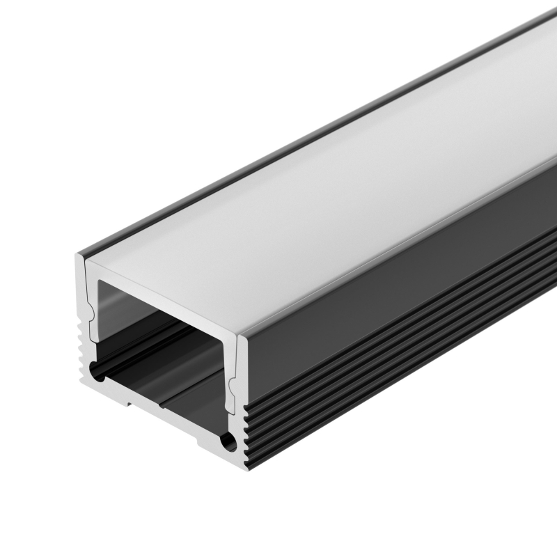 Алюминиевый профиль SL-SLIM20-H13-2000 BLACK 037112